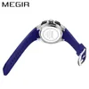 ساعات المعصم 2021 رجال الساعات Megir Top Silicone Strap Chronograph Quartz Sport Watch for Men Relogio Maschulino2835