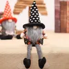 Party Favor Halloween Dekorationer Witch Cloak Hat Faceless Doll Long Leg Witch's Cape Cap Halloween Dwarf Dolls T2i52384