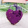 Giocattolo di decompressione Accessori per neonati Borsa da donna con portamonete a forma di cuore Borsa con paillettes carine Piccola borsa a mano alla moda Borsa per bambini Oggetti di scena Regali