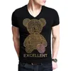 T-shirts hommes diamant hommes t-shirt kawaii vêtements ours en peluche hommes t-shirts à manches courtes coton décontracté hauts de voyage plus 5xl2273