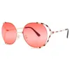 2021 Neue Mode-Promi-Sonnenbrille im gleichen Stil mit rundem Metallrahmen GG0595S5704634