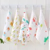 2022 new Baby Towels 100% Cotton Gauze Newborn Burp Cloths Muslin Babys Face Towel kid Bath Wrap Infant Boys Girls Washcloth 17 Designs
