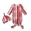 Primavera infantil bebê arco-íris impressão saco de dormir com chapéu macio algodão criança meninos meninas gravata tintura swaddling envoltório m3774