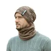 Bonnet d'hiver de haute qualité chapeau écharpe ensemble épais polaire doublé chaud tricot chapeaux de Ski pour hommes garçon N66 en plein air