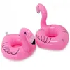 INS PVC Inflatable Flamingo Drinks Cup Holder Pool cartoon Floats Floating Drink cups stand ring Bar Coasters Floatation Children bath swim swimming toy