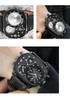 Relógio de moda Men Top Quartz assiste 2 Relógio masculino de fuso horário Military Big Case Relogio Masculino Wristwatches