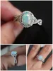 Clssic opal messing kreuz ringe mit seitenstein funkelnde versilbert diamant mondstone braut hochzeit engagement schmuck