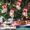 Decoración navideña Calcetines navideños Colgante Botas pequeñas Niños Año nuevo Bolsa de dulces Regalo Chimenea Adornos para árboles Precio de fábrica diseño experto Calidad Lo último