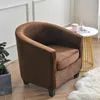 Housses de chaise de baignoire en velours de Style fendu avec housse de coussin amovible housse de Club à haute élasticité pour protecteur de meubles261v