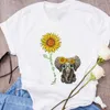 Women Graphic Giraffe Funny Cute Face Fashion Cartoon Clothes Lady Tees Print Tops Clothing Female T Shirt Womens T-Shirt X0527