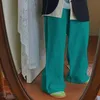 Pantalons larges femmes bonbons y2k taille haute SS all-match pantalons décontractés à jambes droites lâches bas de vadrouille vintage coréen 210526