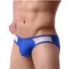 Underpants Sexy Men Underwear Ice Silk Ultra Thin Men's Briefs Panties Cueca Low Rise Slips Hombre Patchwork Breathable Lingerie