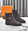 Luksusowy projektant Beaubourg od 1854 Kostki Brown Boot Moda Kobieta Obcas Bootie Line Ranger Buty z oryginalnym pudełkiem