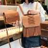 2 pezzi vintage donna zaino tessitura nappa borsa a tracolla femminile in pelle pu multifunzionale borsa da scuola per ragazze zaino da viaggio Q0528