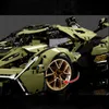 Creatore Serie Lamborghini MY88001 488 GTE RSR SUV Building Blocks Mattoni Modulari 2527 Pz Moc Modello di Auto Da Corsa Ragazzo Giocattoli Regali