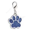 Mooie gepersonaliseerde hond tags gegraveerde hond huisdier id naam kraag tag hanger huisdier accessoires poot glitter gepersonaliseerde hondenkraag tag DAW48