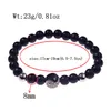 Braccialetto con ciondoli in pietra naturale Tai Chi per uomo Accessori Yin Yang Braccialetti da donna Bracciale Coppia Bracciale Regalo per amici