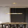 Suspension moderne salle à manger éclairage restaurant nordique longue suspension luminaires de bureau bar éclairage AC90-260V