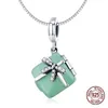 925 sterling zilveren liefde geschenkdoos hanger charms fit pandora bedelarmband ketting maken vrouw sieraden