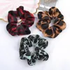 60 stks / partij Leopard stof scrunchies vrouwen elastische rubberen bands accessoires voor meisjes dame stropdas haar touw paardenstaarthouder