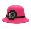 The latest party hat ladies fashion round flower hair ball diamond top hats has many styles to choose breathable sunscreen, support custom logo