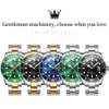 New OLEVS Men Watch Steel Automatic Mechanical Tourbillon Clock Fashion 50M Waterproof Luminous Watches Automatic Movement Q0902