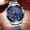 Lige horloge mannen mode sporten quartz klok heren horloges top merk luxe volledige stalen zakelijke waterdichte horloge relogio masculino 210527