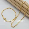 Ohrringe Halskette SE690 Mode 24k Gold Abdeckung Schmuck Sets 2mm Twist Kette Halsketten Armbänder Für Frauen Männer Hochzeitstag bijouter