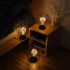 Retro lampy stołowe do sypialni salon LED Lights Light sztuka Nowoczesne łóżko Lampy Night Lights Christmas Decoration Bedsides Oświetlenie
