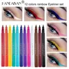 Handaiyan Crayon Eyeliner Liquide Coloré 12 Nuances Étanche Mat Doux Preuve Longue Durée Pas Facile à Tacher Maquillage Stylo Eye Liner