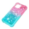 Bling Quicksand Kılıfları TPU Sıvı Degrade Glitter Kapak iphone 13 12 11 Pro XR XS Max X 7 8 Artı Samsung S20 FE S21 Ultra A21S A02S A12 A32 4G 5G A52 A72 A22 Telefon Kılıfı