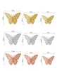 12 sztuk / zestaw naklejki ścienne 3D Hollow Butterfly dla dzieci Pokoje Dom Wallpapers Decor Diy Dekoracja pokoju