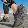 2021 High Quality Men Women Knit Running Sport Shoes Triple Black Pink Grey Breathable Comfortable Couples Outdoor Trainers Sneakers BIG SIZE 35-46 Y-H1503