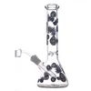 Misturar design beaker vidro tabaco bong luminoso cachimano de vidro fumar petróleo plataformas bong para fumar