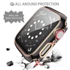 360 Full Screen Protector Bumper Frame Matte Hard Case For Apple watch 38/40/42/44mm Cover Tempered Glass Film Iwatch 6/SE/5/4/3