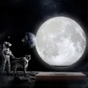 Magnetische zwevende maanlamp nachtlampje roterende draadloze LED -bol constellatie bal zwevende nieuwigheidsgeschenken tafellampen257c