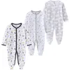 Autunno unisex pagliaccetto del bambino manica lunga inverno vestiti del bambino 1/2/3 pezzi nato ragazzo ragazza tutina 100% cotone infantile pigiama del fumetto 220211