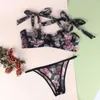 Sexy set comeonlover underwire bra pourdy set شفاف مثير للملابس الداخلية 5xl من الدانتيل للملابس الداخلية النسائية مجموعة mesh ropa mujer ri81000 l2403