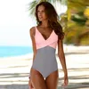 Sexy One Piece Swimear Women 2021 Floral Monokini Kąpiel Kąciki Bodysuit plus size plażowy kombinezon na plażę dla kobiet2694794