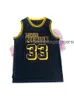 Costume Personalizado Mission Lower 33 Jersey Hip-Hop Movie Jersey Black 2021 Homens Mulheres Juventude Baseball Jerseys XS-6XL