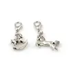 102Pcs Alloy Mix Horse Floating Lobster Clasps Charm Pendants For Jewelry Making Bracelet Necklace DIY Accessories