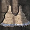 Sexy Hollow Shell Cover Up Bikini Top Handmade Swimwear Crochet Hook Tassels Apricot Sunscreen Women Sarongs