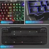 Jeu Combo USB filaire clavier lumineux Kit Gamer étanche multimédia LED rvb rétro-éclairé clavier et souris PC