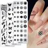 12 * 4 cm żelowe nail UV Gel Polskie Szablony Tłoczenie Płyta Na Paznokcie Kwiat Snow Christmas Series Dla Manicure Design Set Nap003