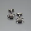 LM31 4 Färger Luxury Designer Shirt Cuff Links Crystal Head Oval Classic Jewelry Copper Cufflinks8325382