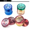 Spice Herb Smoking Grinder With Dice Nice 4 Layers Thick Diameter 63mm 5 Color Zinc Alloy Tobacco Crusher Herb Grinders Gift