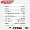 Equipe Corally Jambo 6S Brushless RTR 1: 8 RC Controle Remoto Elétrico Curto Base de Veas Caminhão Bigfoot Modelo Off-Road Carro