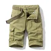 Pantaloncini da carico estivi Cotone militare Casual Casual Maschio esercito Camouflage Uomo Allentato il lavoro corto Pantaloni corti Pantaloni da tuta 210714