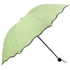 3-Folded Dustproof Anti-UV UmbrellaS Sunshade Umbrella Magic Flower Dome Sunscreen Portable RH1356