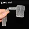 Banger à Quartz sablé à soudure complète, clous sans couture de 14mm, accessoires pour fumer pour conduite d'eau en verre, plates-formes dab